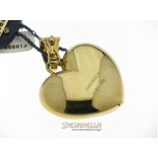FABERGE' pendente cuore oro giallo 18kt smalto blue e diamanti referenza F-1099